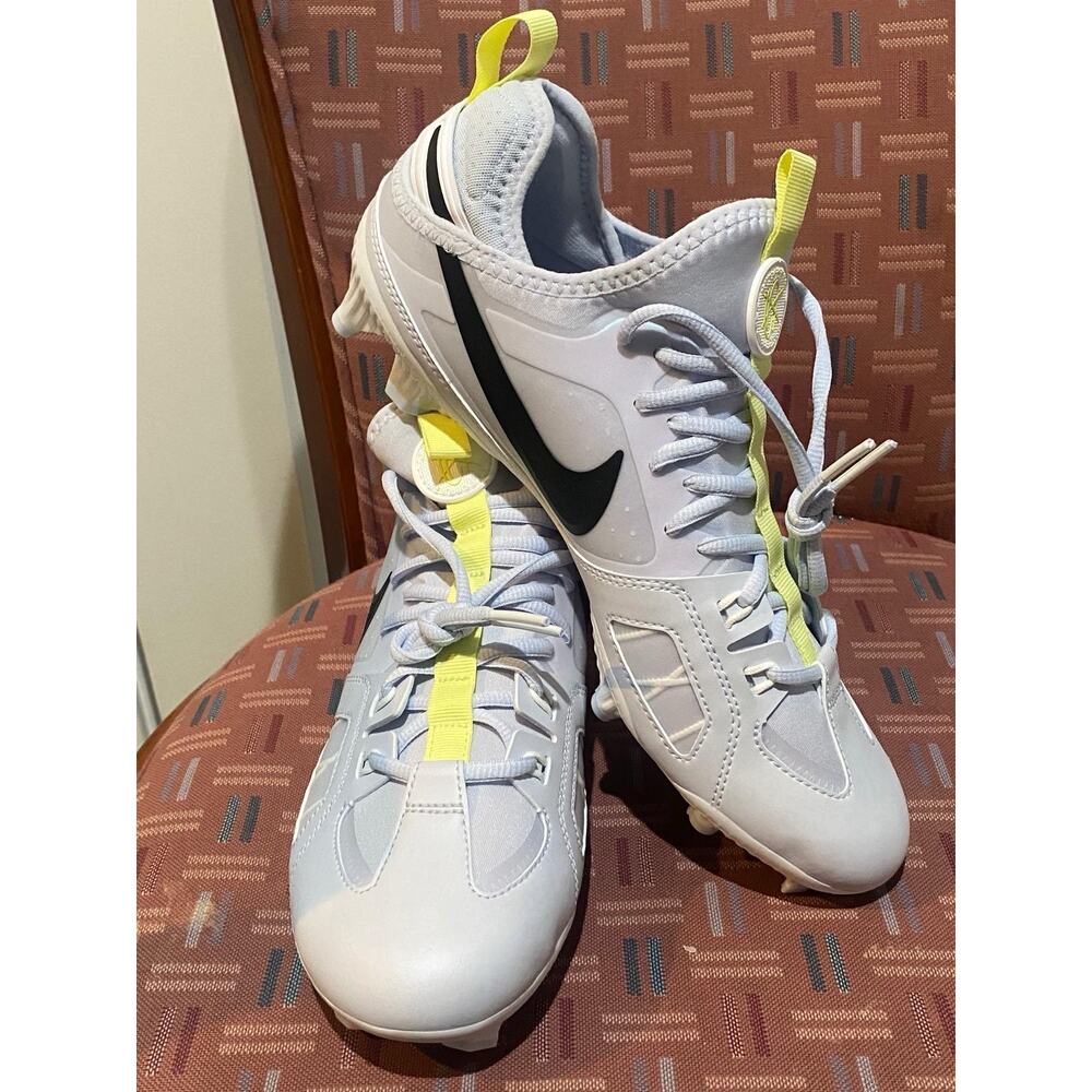 New Nike Huarache Size 10 Varsity LAX SE Cleats Lacrosse Gray Men FZ3620-001 - Picture 4 of 7